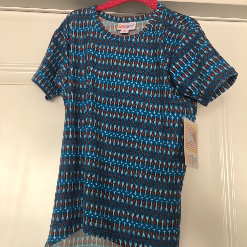 Lularoe Gracie size 6 red white blue
